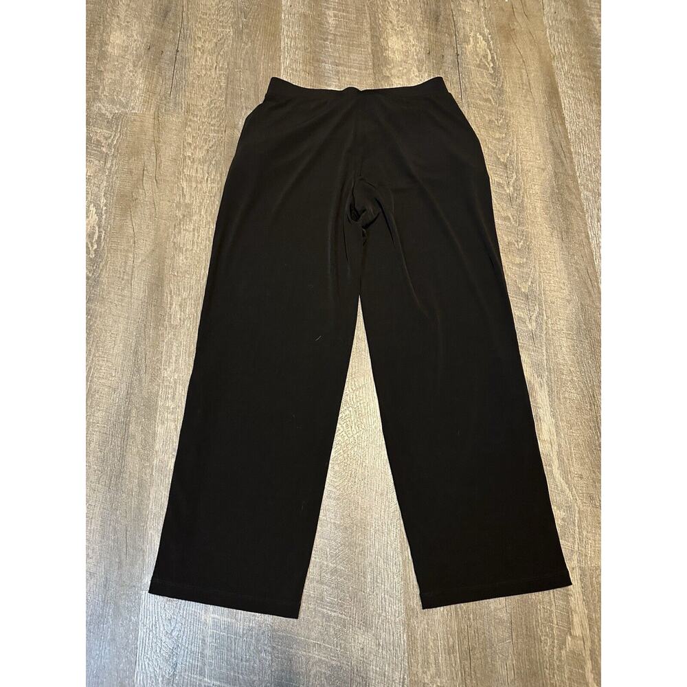Susan Graver Black Dress Activewear Pull On Pants Button Snaps XSP Extra Small P - Picture 7 of 7
